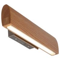 LED-Wandleuchte Rondo Mit Echtholz - Braun, Natur, Holz/Kunststoff (35/8cm) - Näve