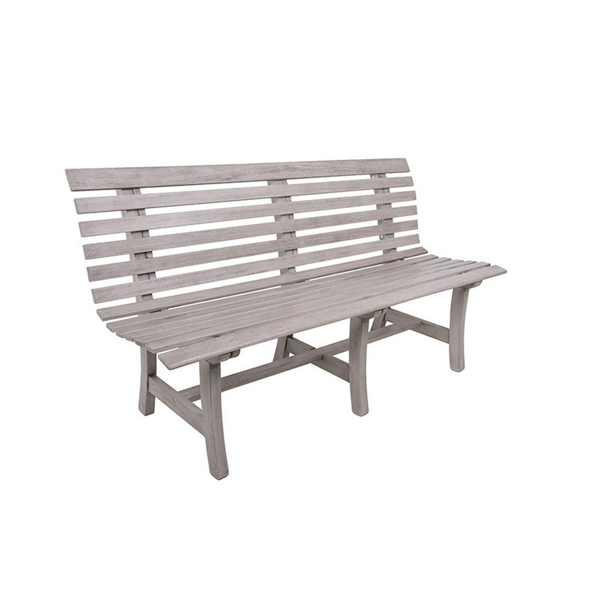 Gartenbank Holz Mandalay 2-Sitzer - Grau, MODERN, Holz (60/82/150cm) - Gardenson