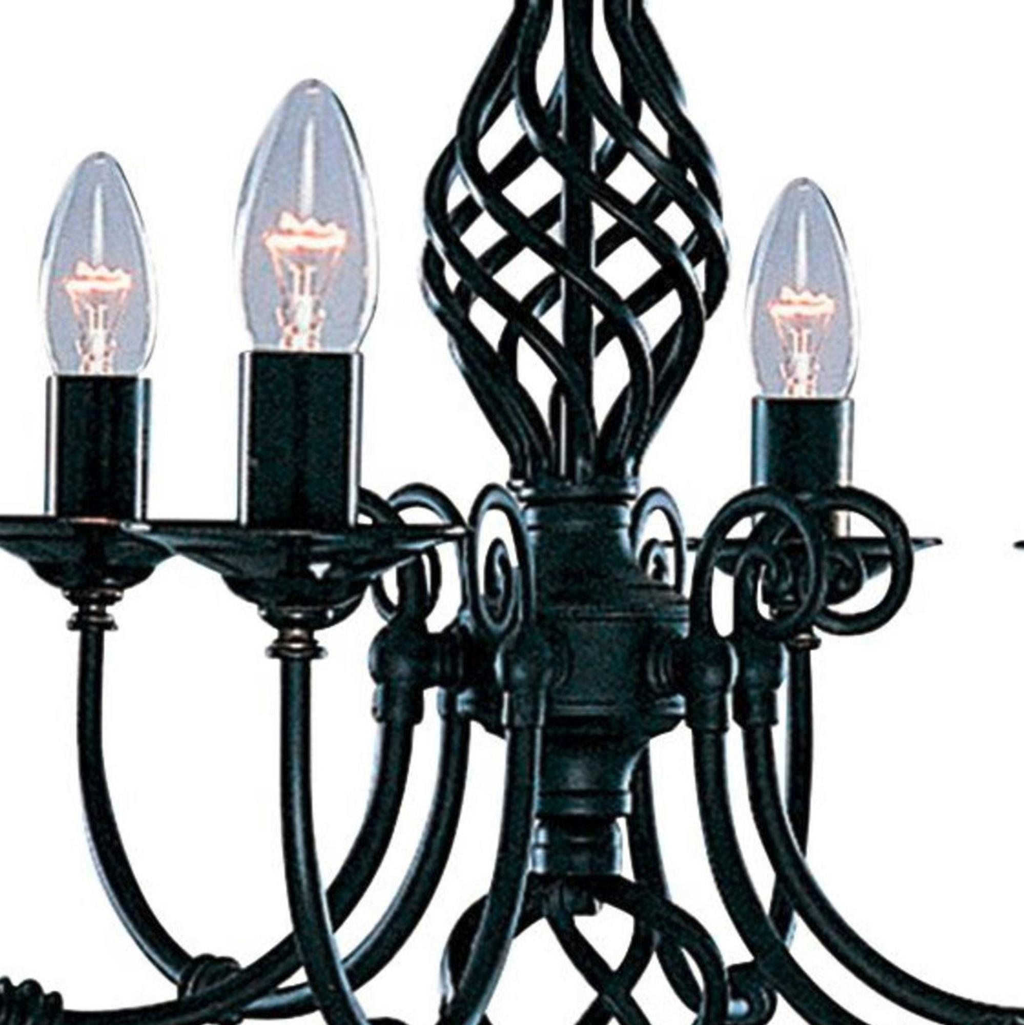 Hängeleuchte 3379-6 - Schwarz, Design, Metall (51/51/39cm)