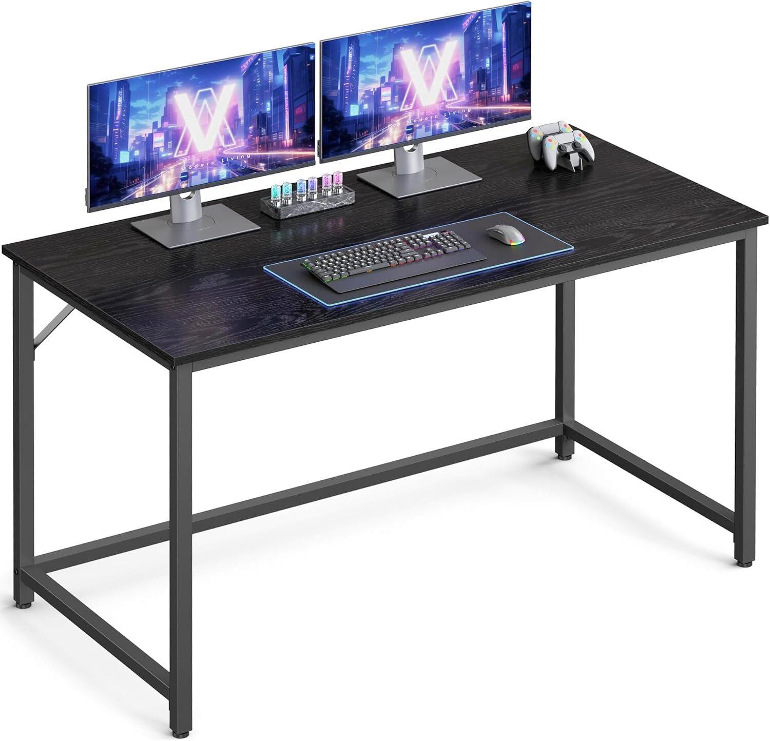 PC stůl LWD039B56V1 - černá, Trend, kompozitní dřevo (120/60/75cm) - MID.YOU