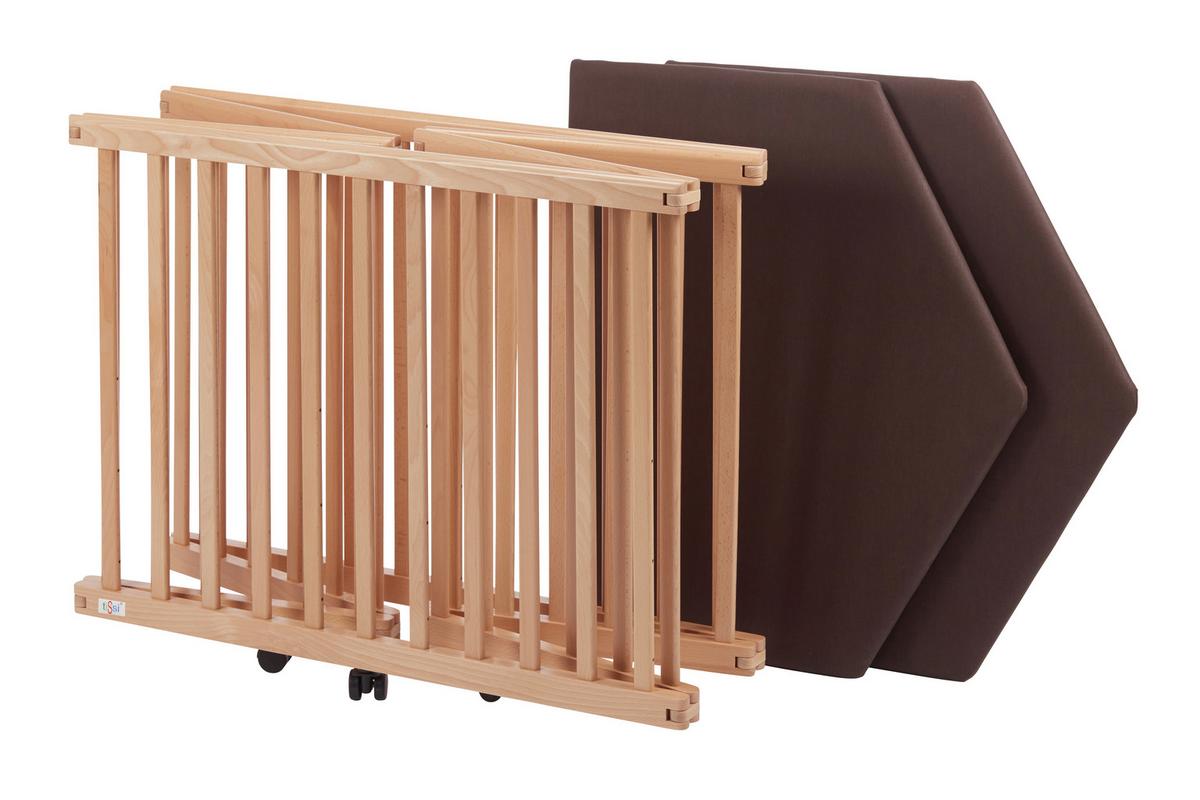 Laufgitter Tissi® Lies - Buchefarben, Basics, Holz (86/138/75cm) - tiSsi