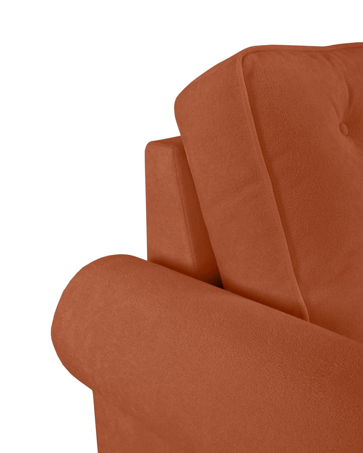 Sessel Arles, Rostfarben 25 B: 93 Cm - Rostfarben/Buchefarben, Design, Textil (93/89/82cm) - MID.YOU