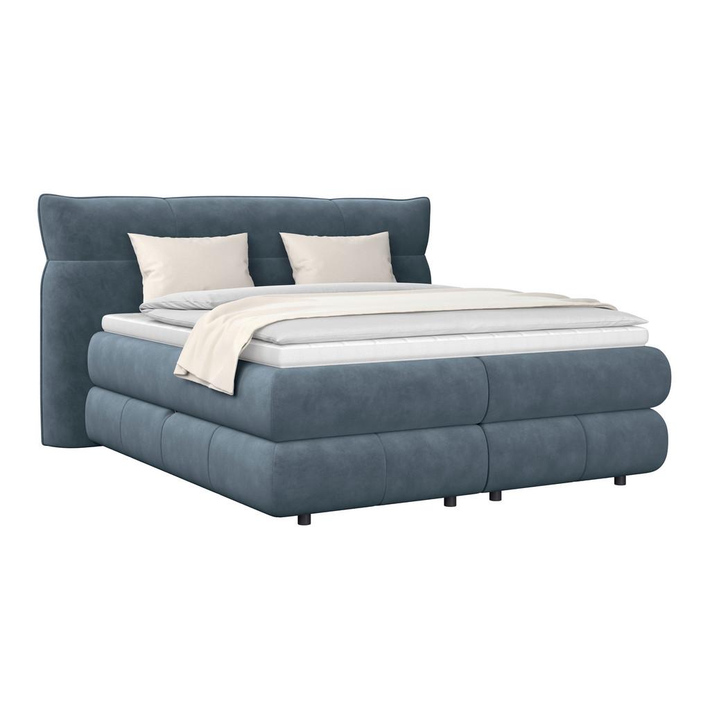 Boxspringbett Carmelo Blaugrün 180x200 cm