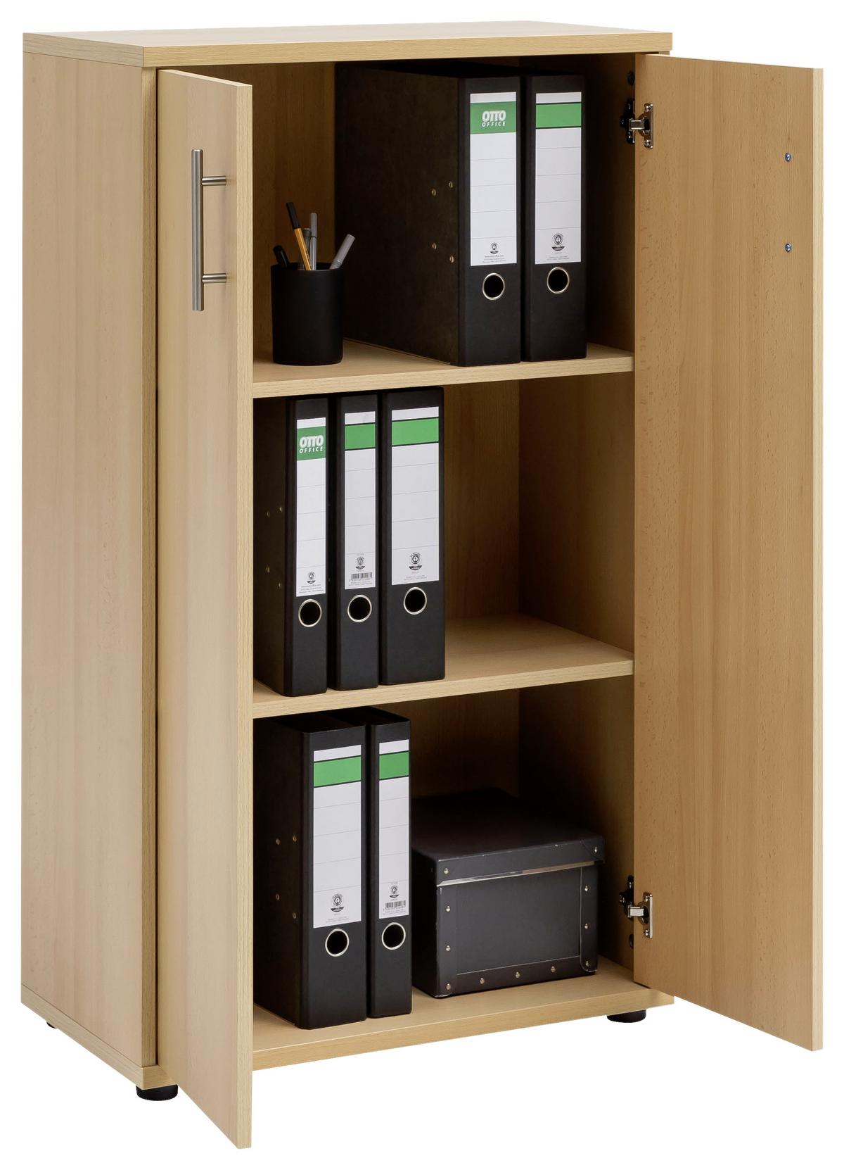 Aktenschrank Serie 1200 Buche Dekor B 65,1 cm - Buchefarben, Basics, Holzwerkstoff (65,1/110,9/34,5cm) - MID.YOU