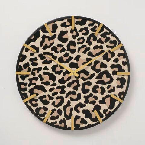 Nástěnné hodiny LEONY II - černá/barvy zlata, Basics, kov (50cm) - Mömax