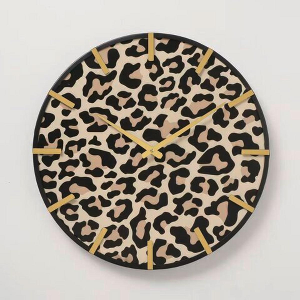 Nástěnné hodiny LEONY II - černá/barvy zlata, Basics, kov (50cm) - Mömax