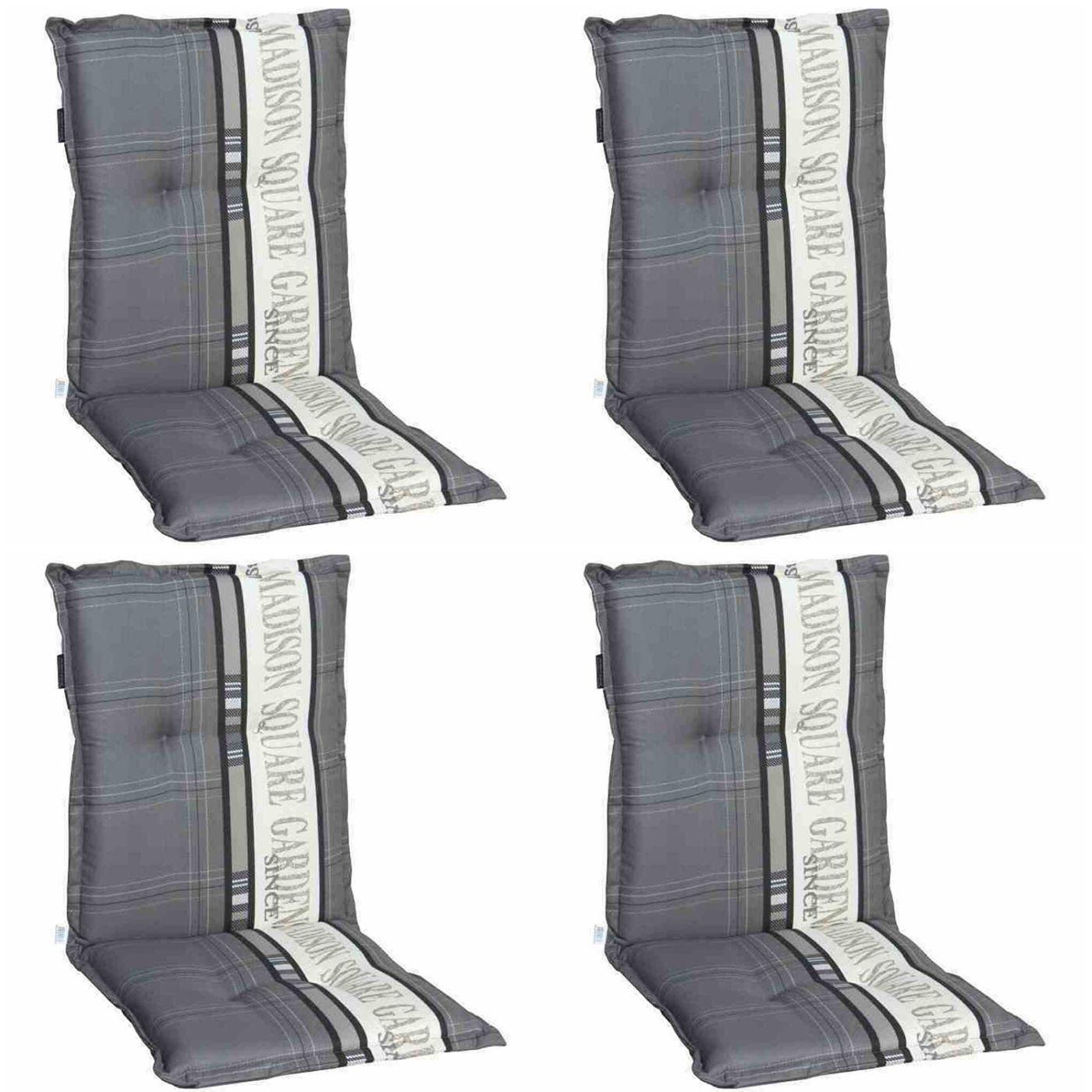 Sitzkissen Garden LxB: 105x50 cm Grau - Grau, KONVENTIONELL, Textil (50/8/105cm) - Ambia Garden