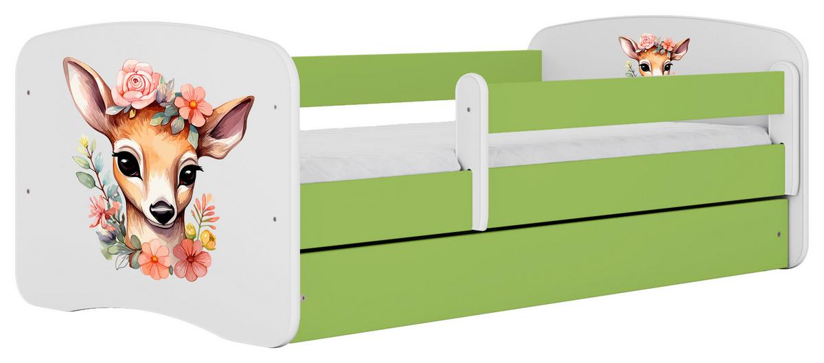 Kinder-/Juniorbett Babydreams Inkl. Matratze 80x160 - Birkefarben/Weiß, MODERN, Holz/Holzwerkstoff (80/160cm) - MID.YOU