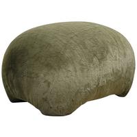 Štýlová taburetka MARLA, zelená umelá kožušina - zelená, Modern, kompozitné drevo/textil (61,5/36,5/49cm) - Mömax