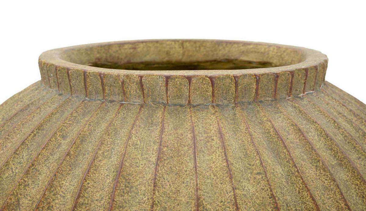 Vase Breeze Pot Olivgrün B: 40 Cm - Olivgrün, Basics, Metall (40/26.5/40cm)