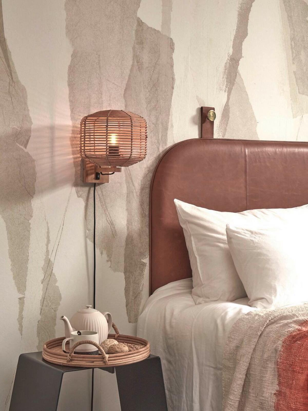 Wandleuchte Tanami/w/2520/n - Naturfarben, Trend (25/30/25cm) - Good & Mojo