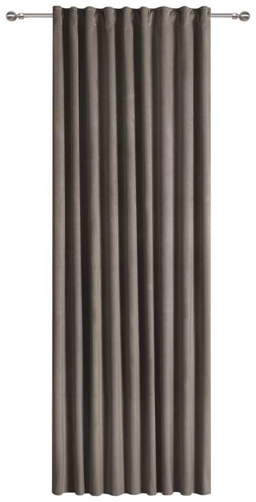 Vorhang mit Multifunktionsband Veronika 140x245 cm Taupe