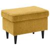 Hocker Oskar - Gelb/Schwarz, Basics, Holzwerkstoff/Textil (63/43/42cm) - MID.YOU