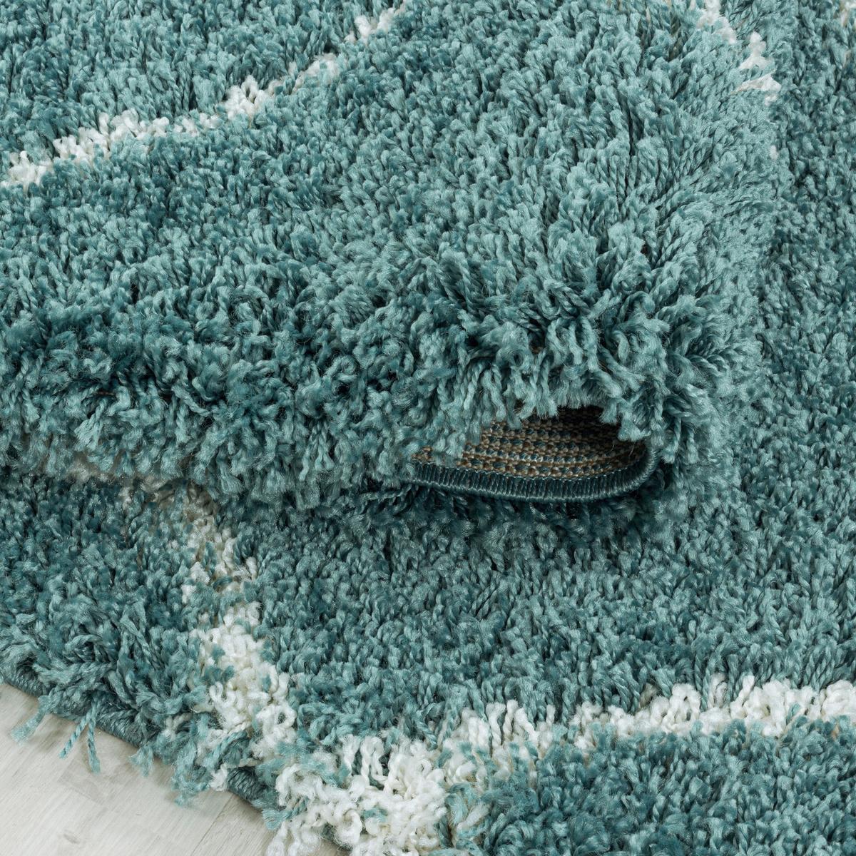 Teppich Läufer Blau Alvor 80x250 cm - Blau, Basics, Textil (80/250cm)