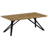 Couchtisch Turin - Eichefarben/Schwarz, MODERN, Holzwerkstoff/Metall (110/42/60cm)