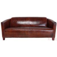 3-Sitzer-Sofa Cigar Lounge Braun B: 176 cm - Hellbraun/Braun, Design, Leder (176/70/83cm) - Kare-Design