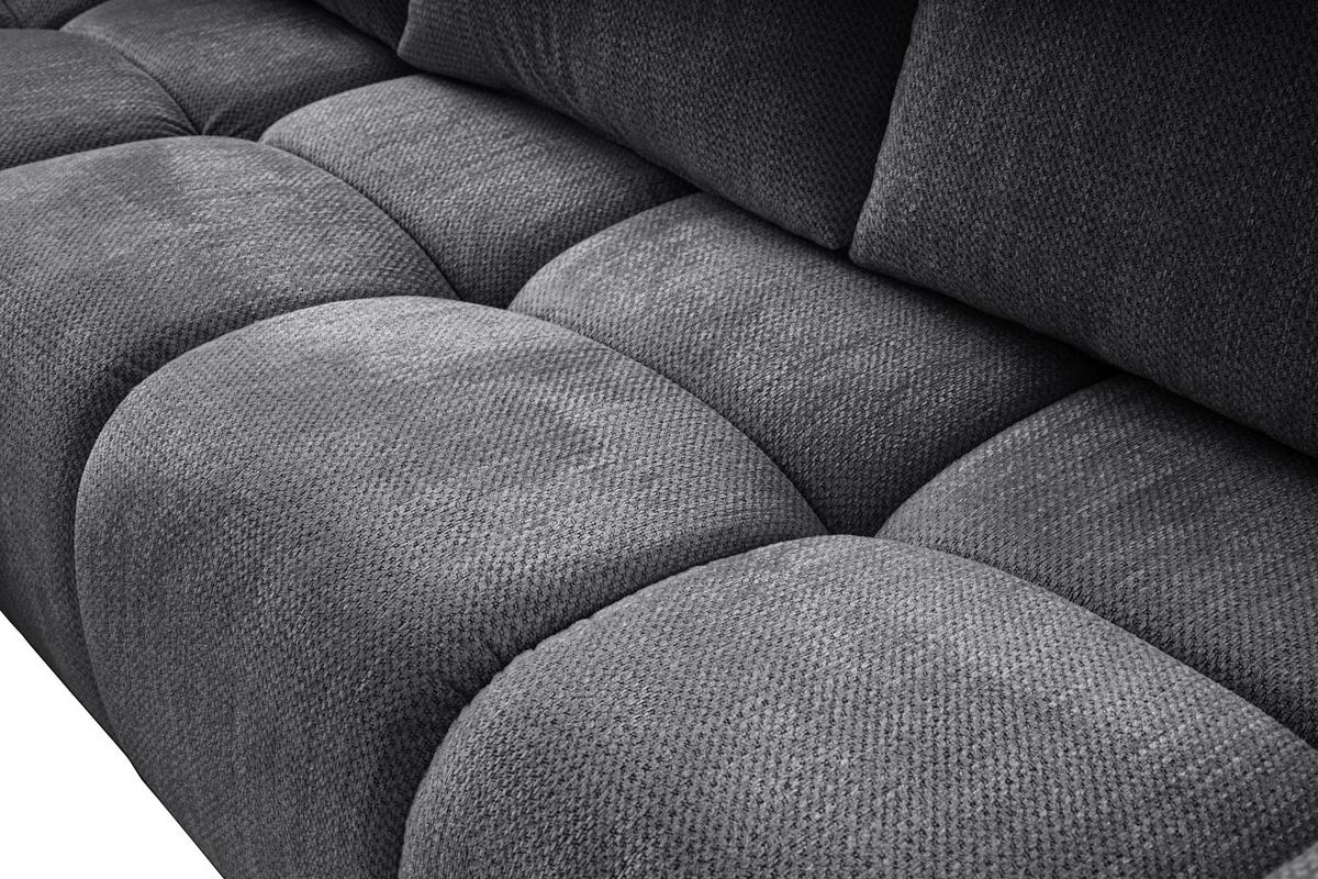 Ecksofa Taremi Anthrazit S 173x299 Cm - Anthrazit/Schwarz, Design, Textil (173/299cm) - Stylife