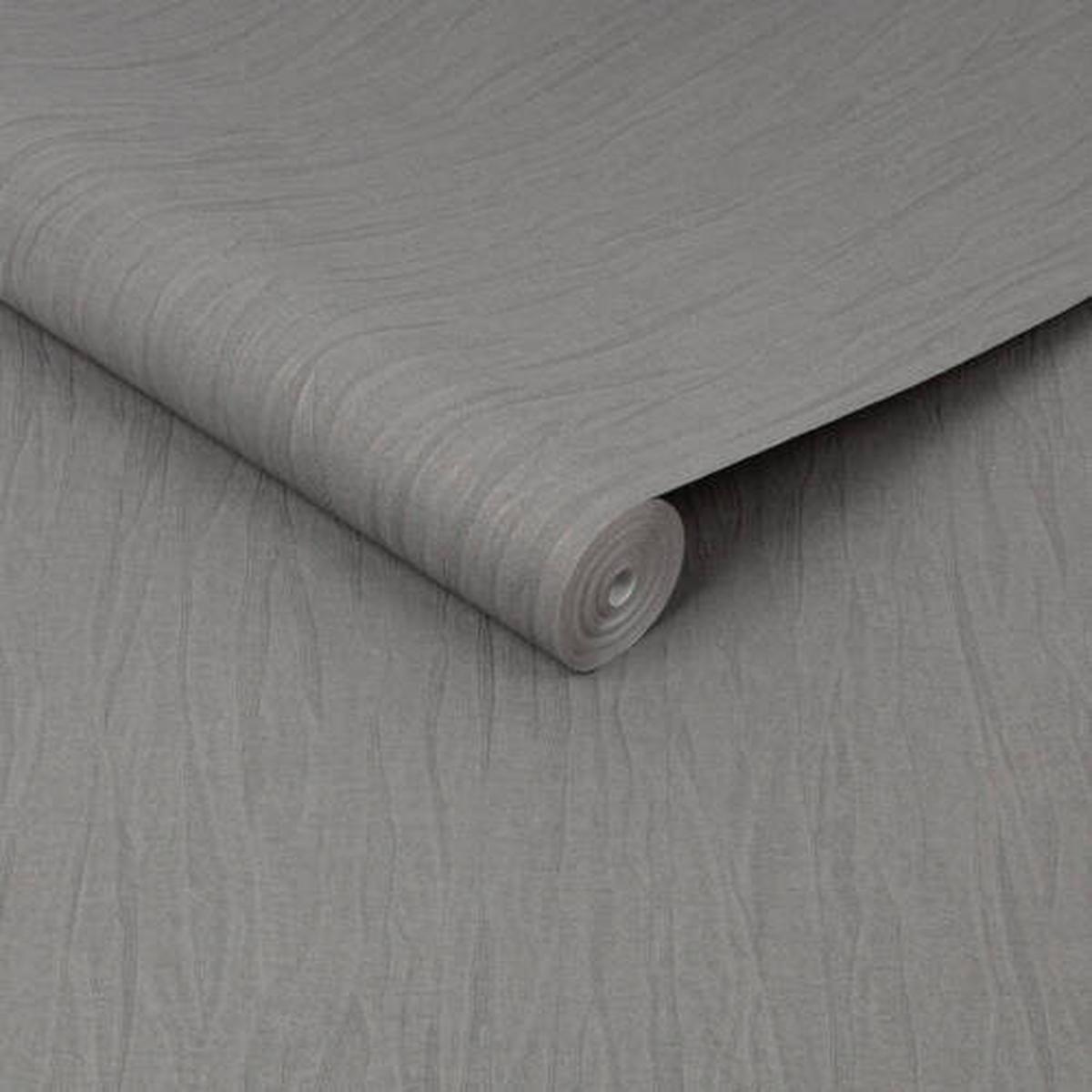 Vliestapete 111304 - Grau, Basics, Papier/Kunststoff (52/1000cm)