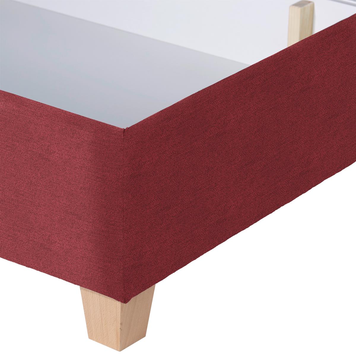 Polsterbett Mit Bettkasten 180x200 Bellagio Kirschrot - Buchefarben/Kirschrot, KONVENTIONELL, Holz/Textil (180/200cm)
