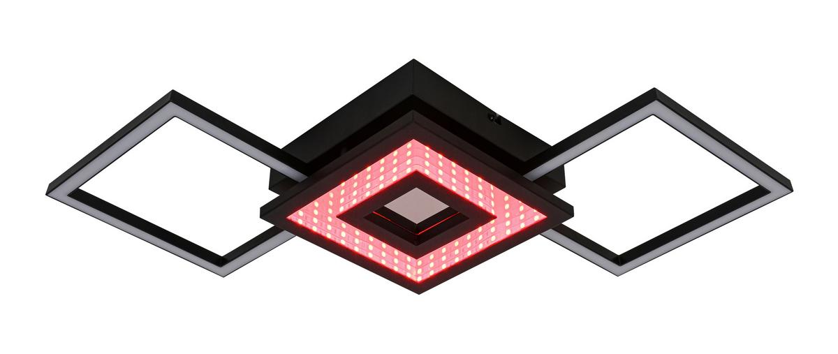 LED-Deckenleuchte Charlotta - Schwarz, Basics, Kunststoff/Metall (27,8/66/7cm) - Luca Bessoni