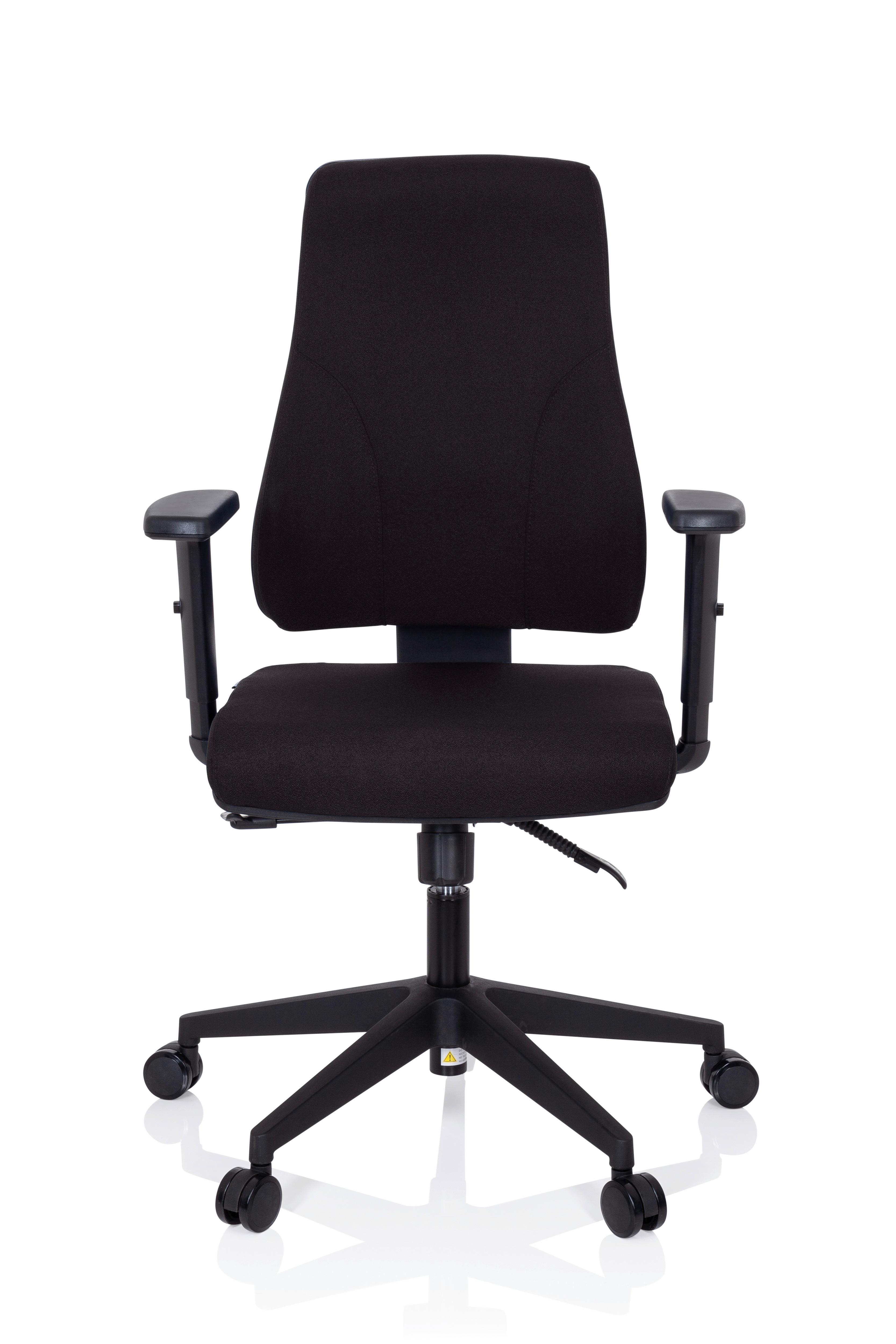 Drehstuhl Mathes Schwarz - Schwarz, MODERN, Kunststoff/Textil (65/113/60cm) - MID.YOU