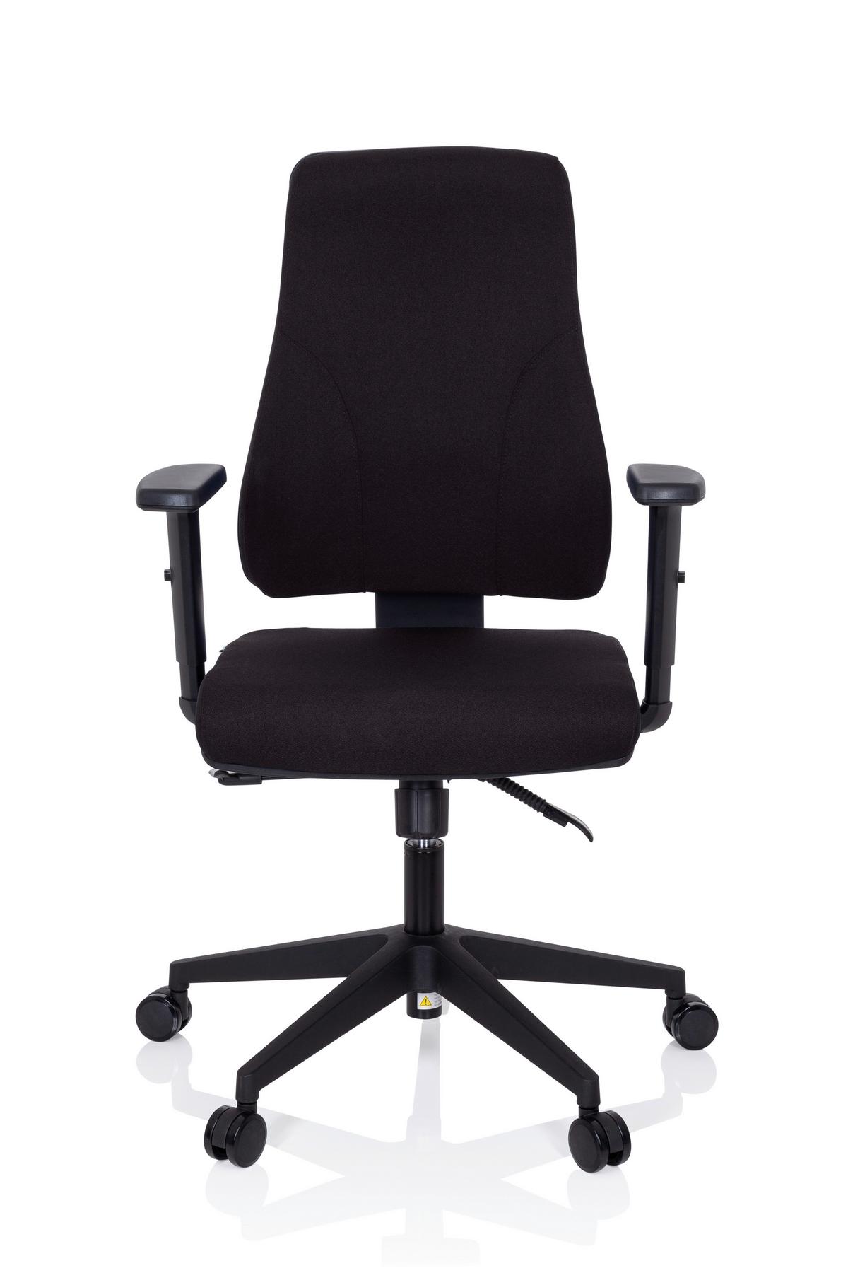 Drehstuhl Mathes Schwarz - Schwarz, MODERN, Kunststoff/Textil (65/113/60cm) - MID.YOU