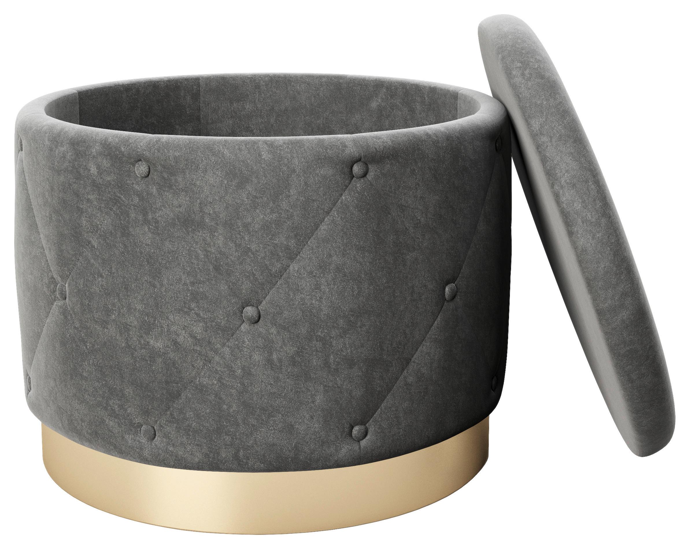 Sitzhocker im edlen Design mit praktischem Stauraum