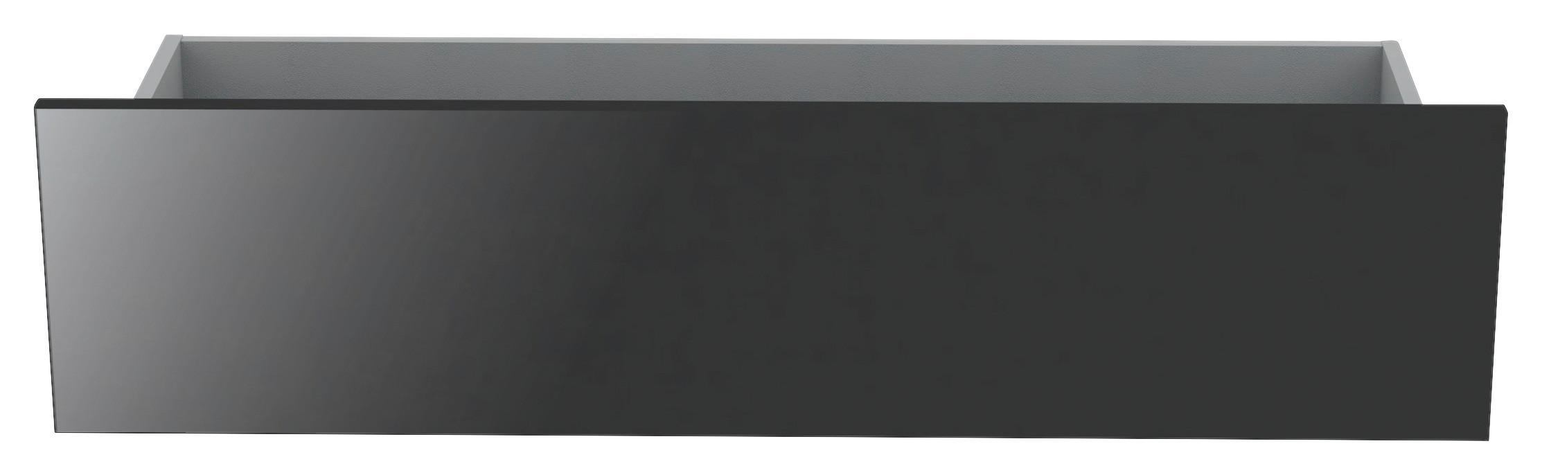 Schubkasteneinsatz Unit B: 90,9, Anthrazit Hochglanz - Anthrazit, MODERN, Holzwerkstoff (90,9/21,9/36,6cm) - Ondega