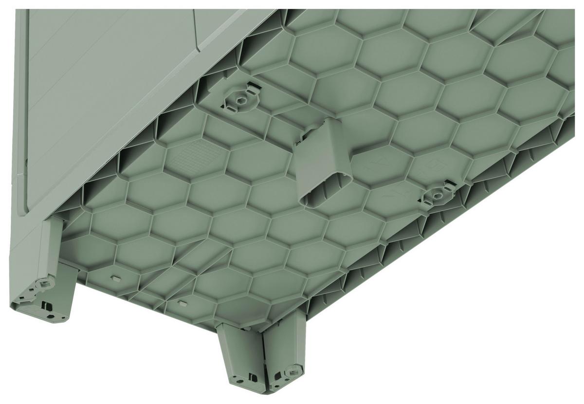 Werkzeugschrank E-com Planet Outdoor 44x1852x80 Cm - Jadegrün, Design, Kunststoff (80/182/44cm) - Keter