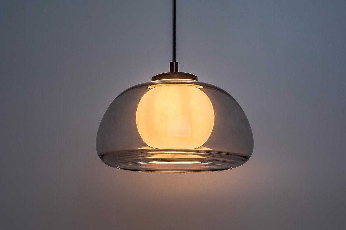 ZÁVĚSNÉ SVÍTIDLO ELOWEN - šedá/bílá, Moderní, kov/plast (25/150cm)