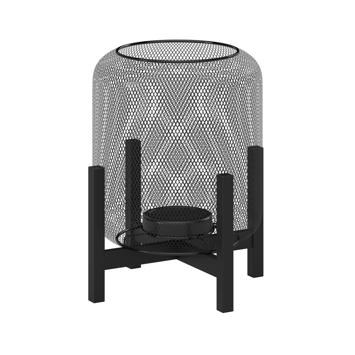 SOLÁRNÍ SVÍTIDLO KYRA - černá, Moderní, kov/plast (28/47/28cm) - Bessagi Garden