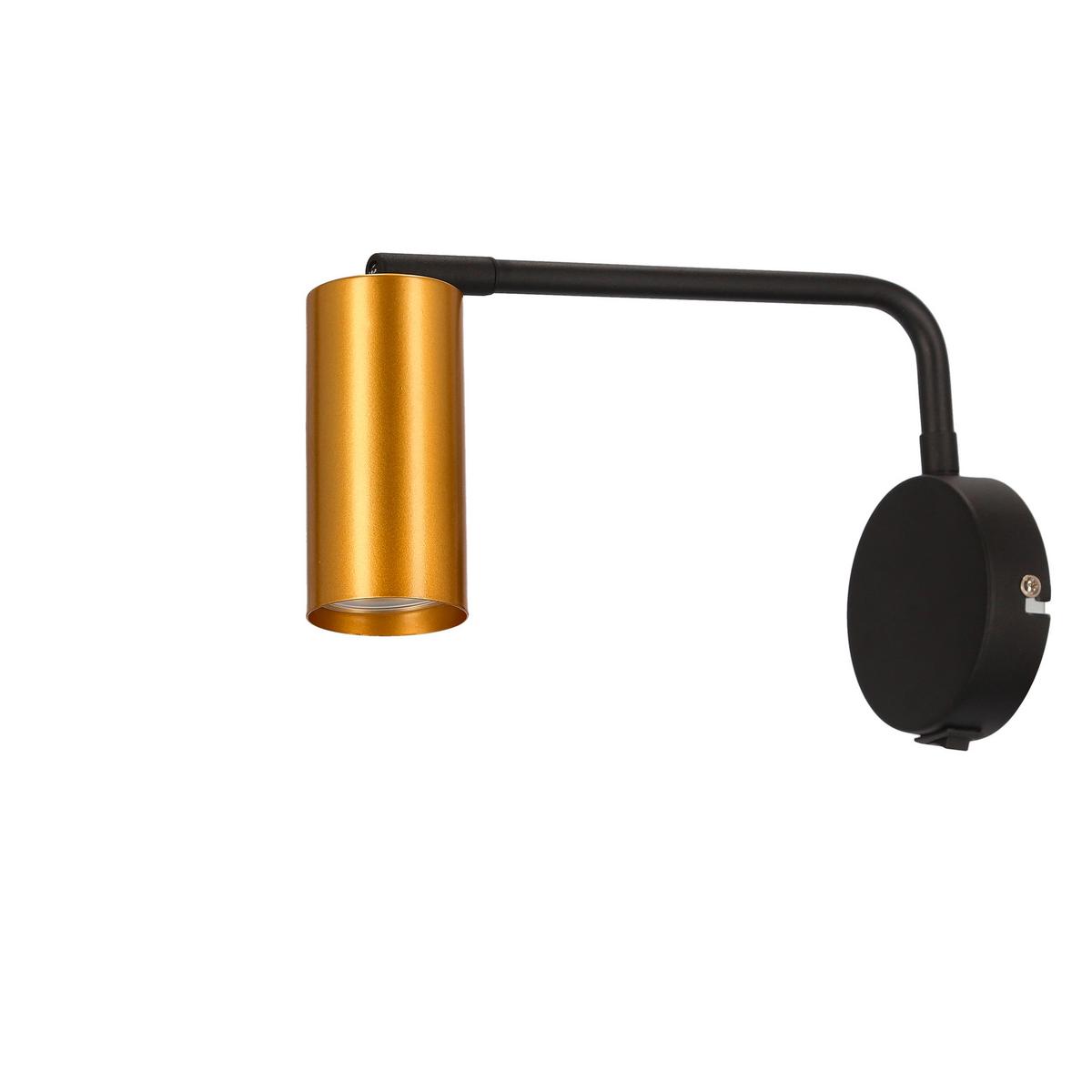 Wandleuchte 21-76816 - Goldfarben/Schwarz, Design, Metall (9/31/15cm)