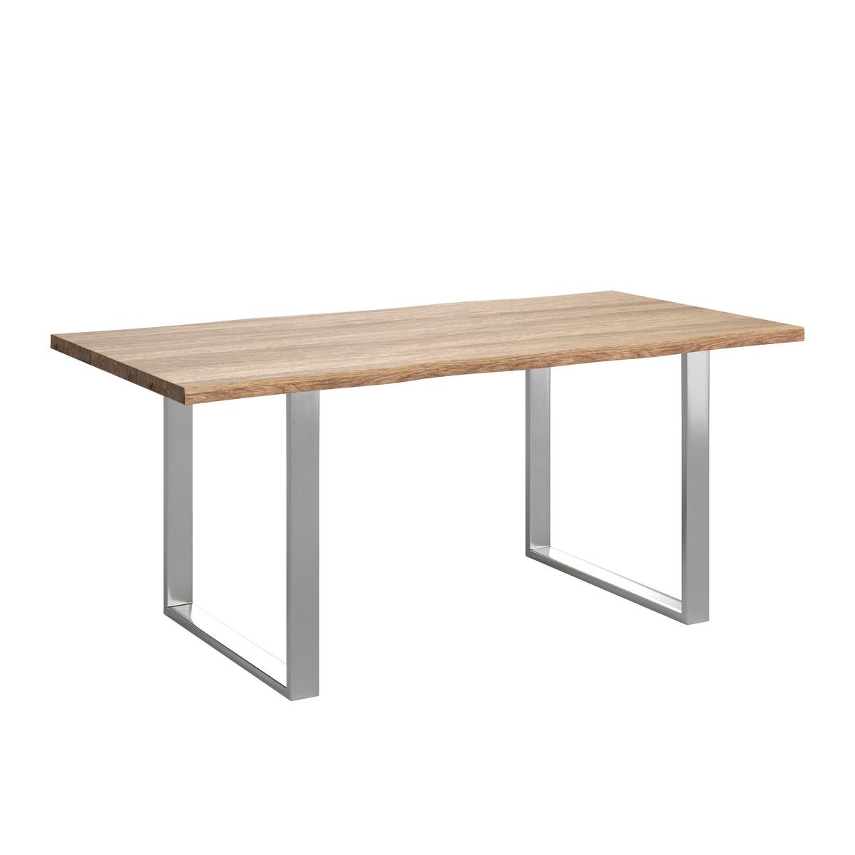 STOLNÍ DESKA NOAH - barvy akácie, Moderní, kov/dřevo (200/100/3,8cm) - Mömax