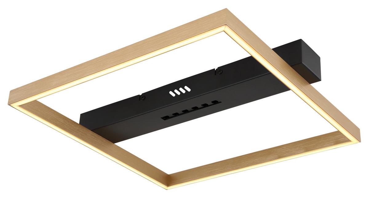 Led-deckenleuchte 48461-21 - Goldfarben/Schwarz, Design, Kunststoff/Metall (43/39,2/6,9cm) - Globo