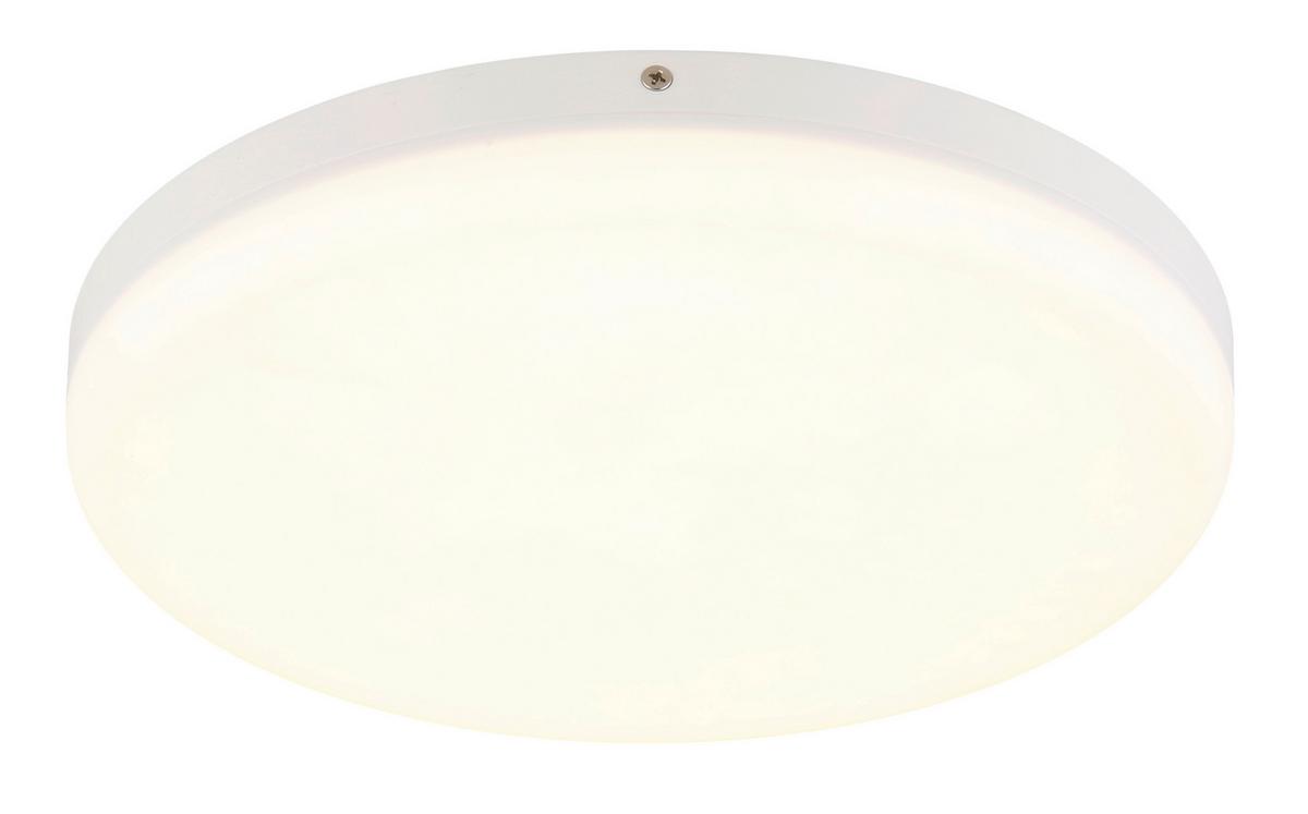 LED-Deckenleuchte Matthew Weiß D: 30 cm - Weiß, KONVENTIONELL, Kunststoff (30/5cm) - Globo