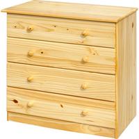 Kommode Naturfarben B: 79cm - Naturfarben, Design, Holz (79/75/40cm) - Livetastic