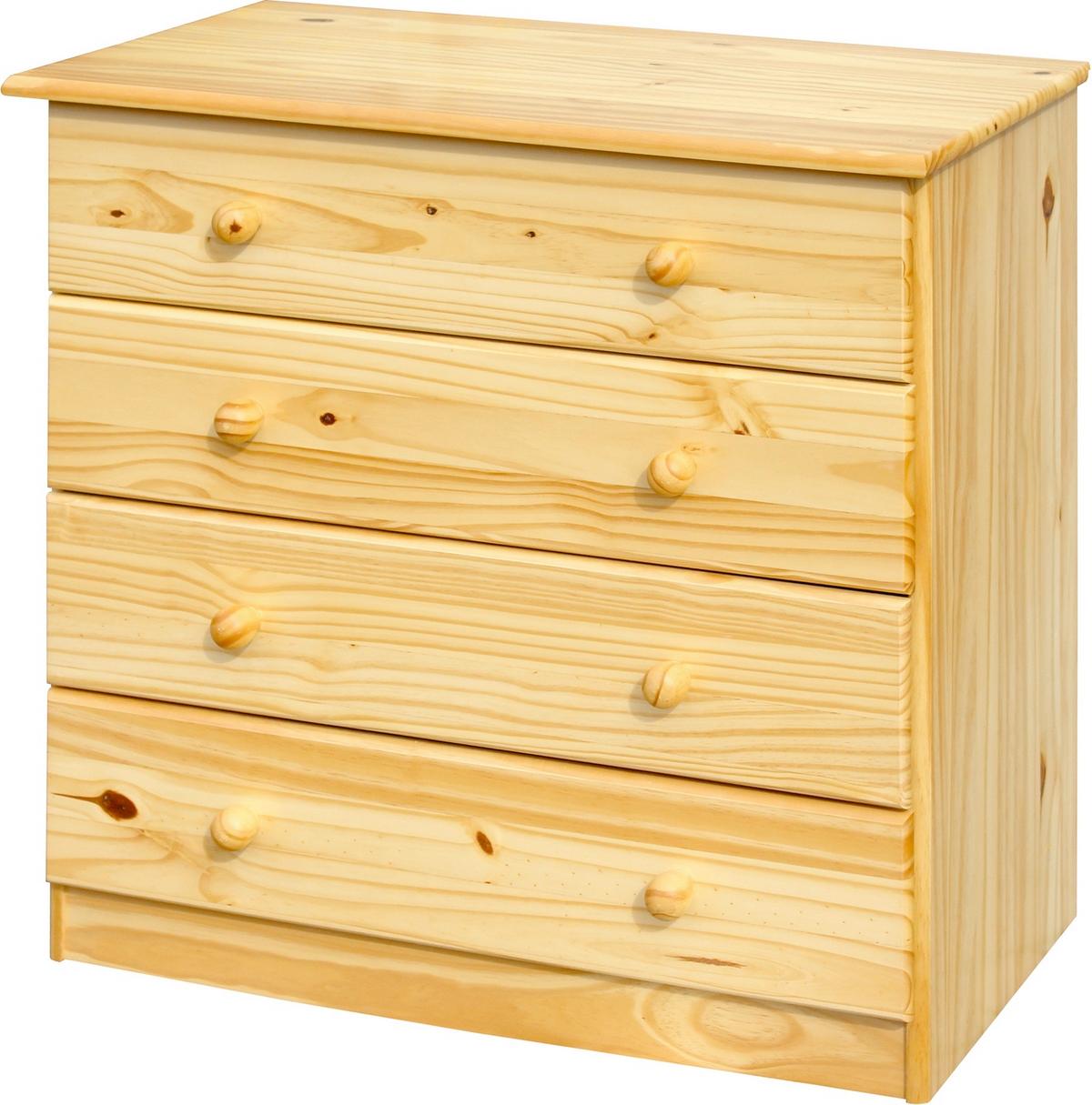 Kommode Naturfarben B: 79cm - Naturfarben, Design, Holz (79/75/40cm) - Livetastic