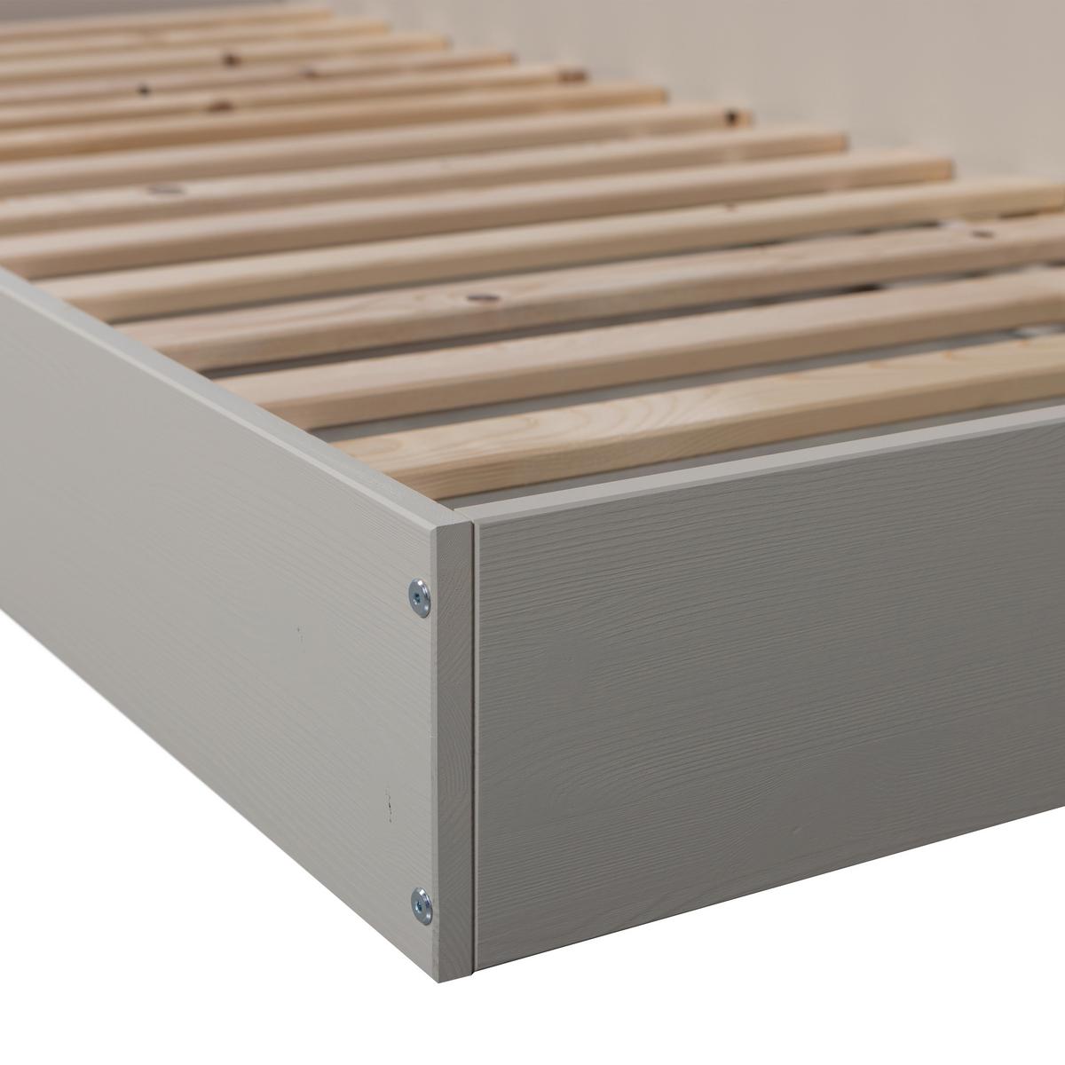 BODENBETT. Carter Grau 90x200cm - Grau, Basics, Holz (90/200cm) - MID.YOU