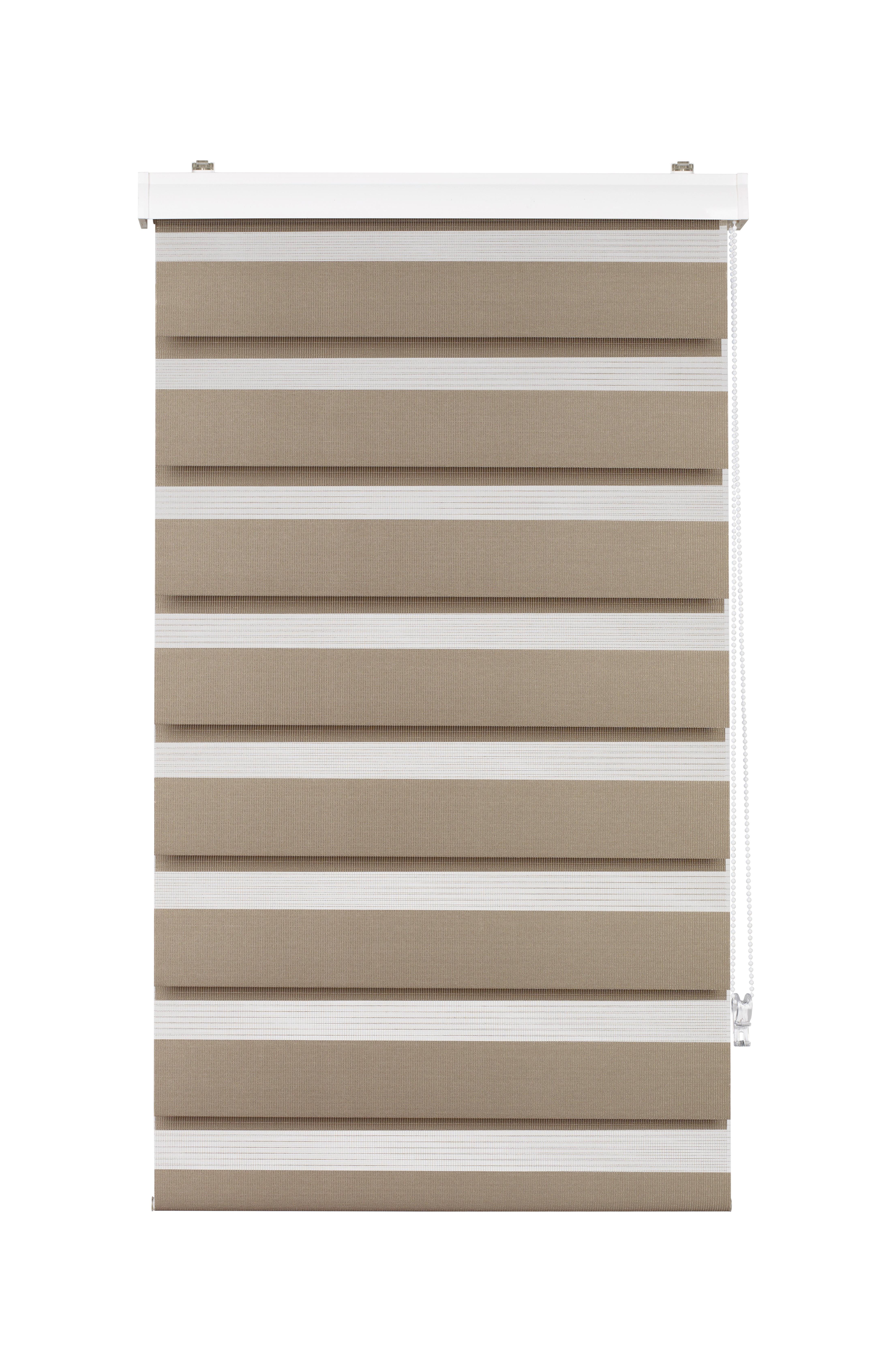 Dvojitá roleta Thomas, 60/160cm, hnedosivá - sivohnedá, textil/plast (60/160cm) - Premium Living