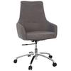 Bürostuhl Shake 100 Dunkelgrau Bis 110 Kg - Dunkelgrau/Silberfarben, Basics, Kunststoff/Textil (65/97/60cm) - MID.YOU