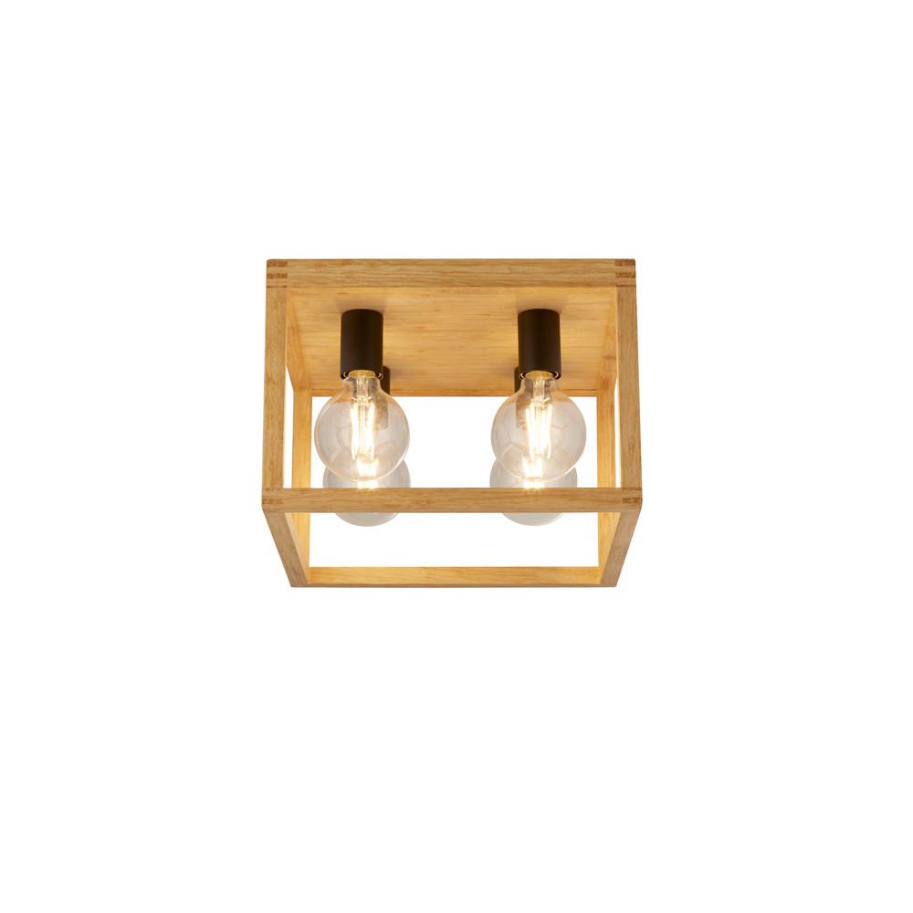 Deckenleuchte 54742-4na - Natur, Holz/Kunststoff (36/36/25cm)