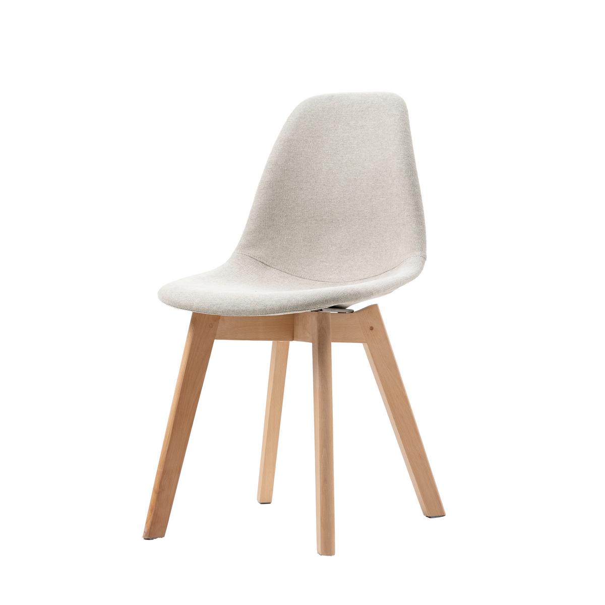 Stuhl-Set Keeve - Beige, MODERN, Holz/Kunststoff (47/83/53cm) - MID.YOU