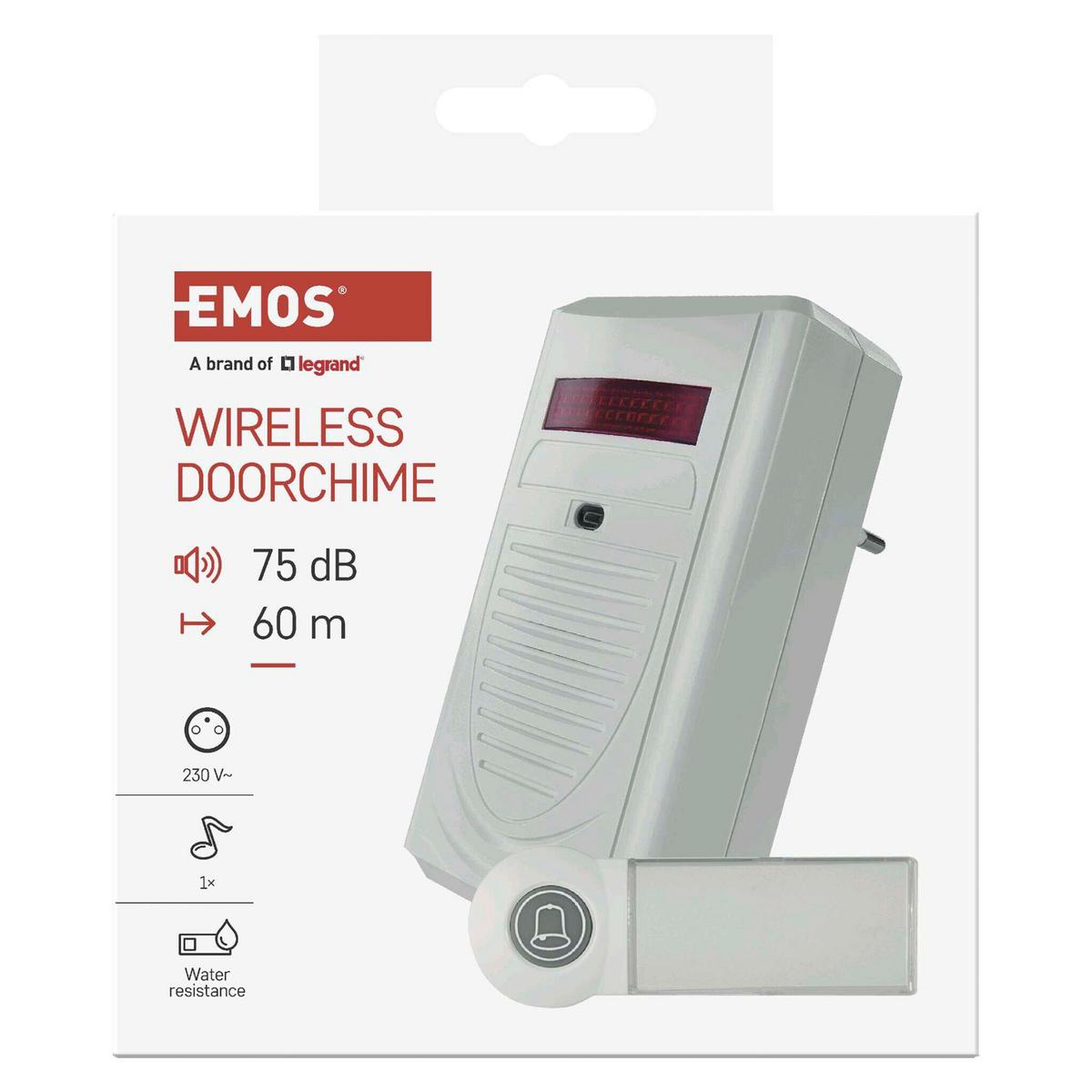 Vezeték Nélküli Csengő Ac P5705 - fehér, műanyag (7,3/6,5/12cm)