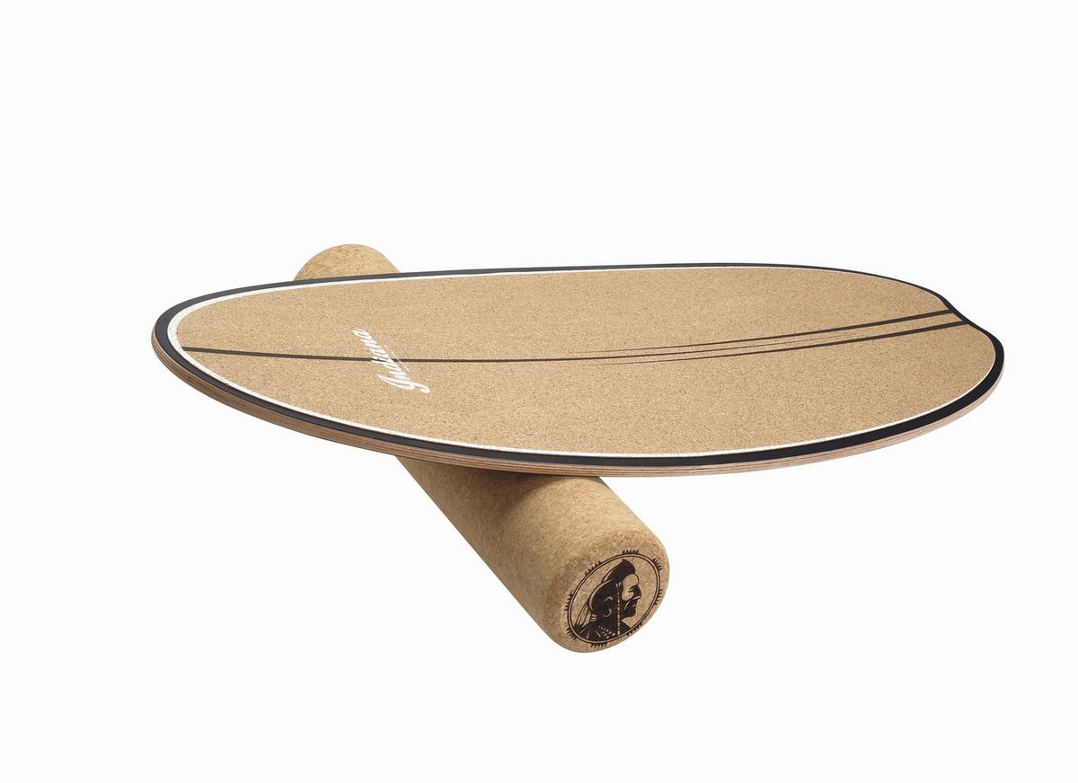 Balance Board Walnußfarben Indiana Balance Board - Hellbraun, Basics, Holz (73.5/31.6/1.10cm) - Micro Mobility