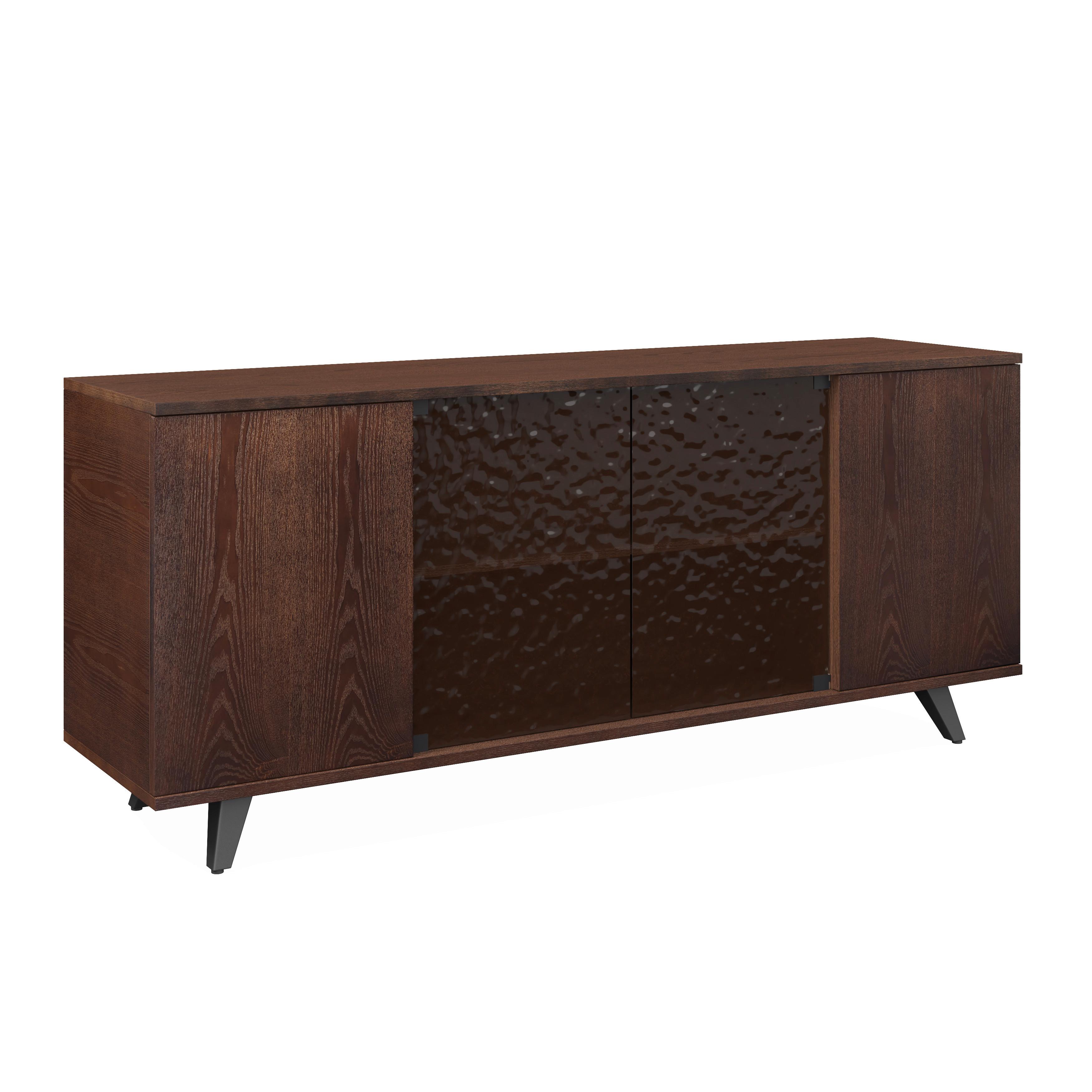 Široká komoda Zelia, š: 180 cm - hnedá/čierna, Modern, kov/drevo (180/77/45cm) - Bessagi Home