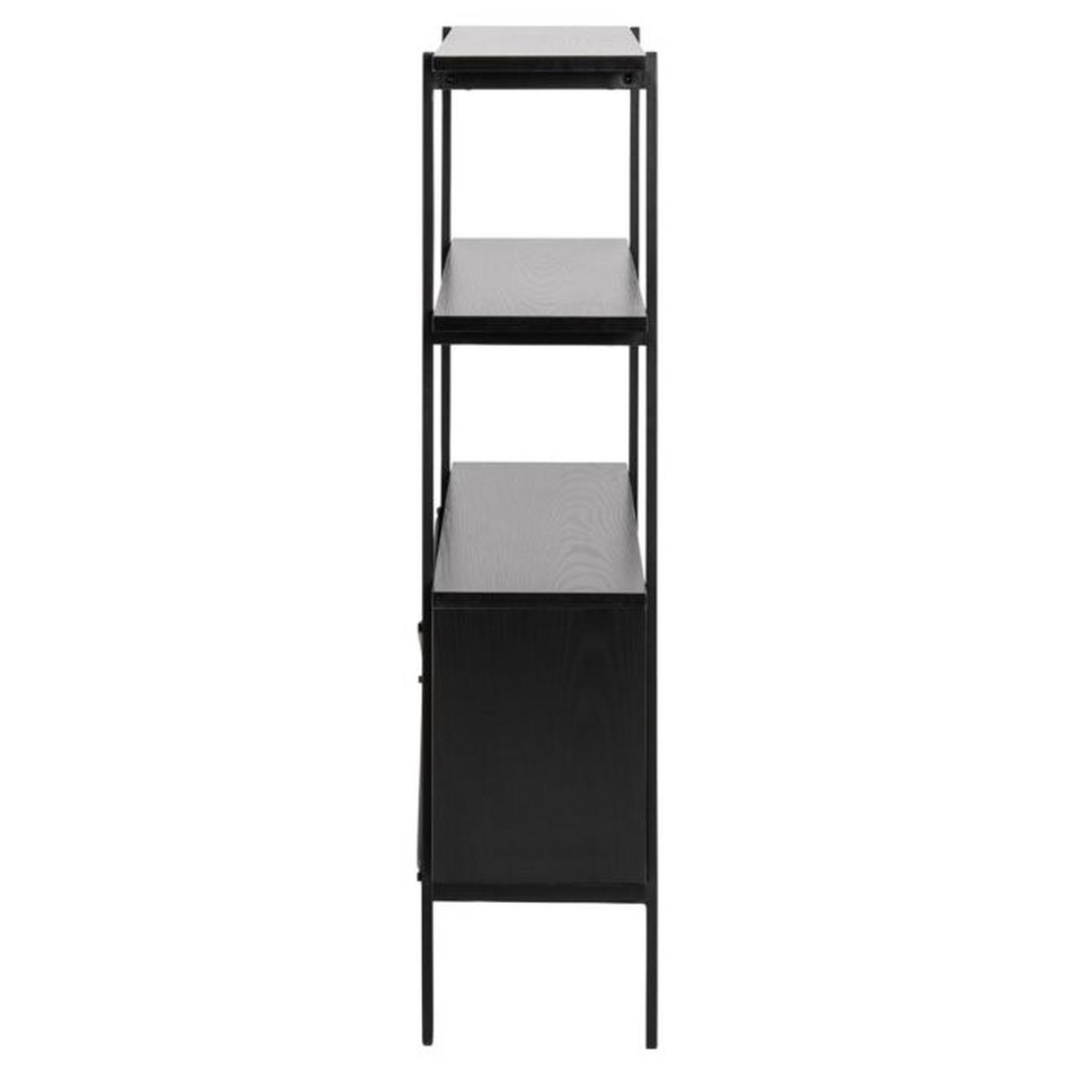 REGÁLOVÝ DIEL ANGUS - čierna, Modern, kov/kompozitné drevo (94/113,8/27cm)
