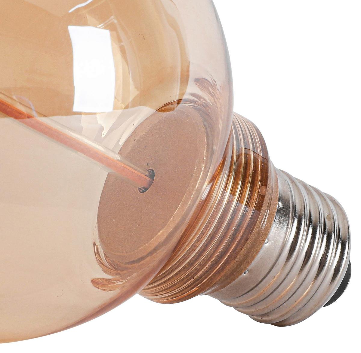 LED ŽÁROVKA C82218MM - jantarové barvy, Konvenční, kov/sklo (8/12,2cm) - Modern Living