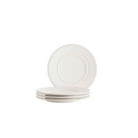 Tellerset Unico Weiß 4-teilig - Weiß, Basics, Keramik - Mäser