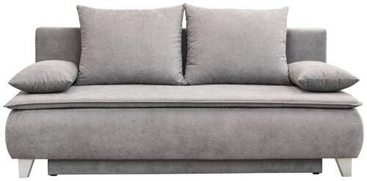 POHOVKA BOXSPRING Mona, sivá - svetlosivá, Modern, textil (208/100/106cm)