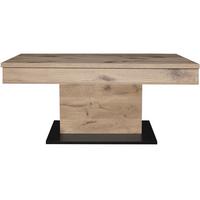 Couchtisch Lift Eichefarben/schwarz B: 110 Cm - Eichefarben/Schwarz, Design, Holzwerkstoff/Metall (110/58-77/60cm) - MID.YOU